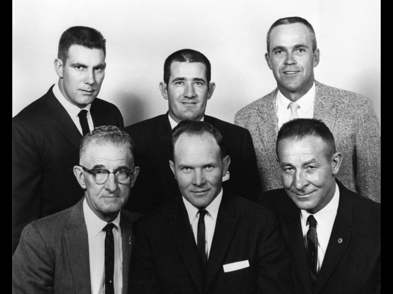 Bishopric of Herriman Left to right (Top): Kenneth Eastman, Almon Butterfield, Ted Christensen (Bottom): Earl Poor, Kent Bodell, Don Swasey