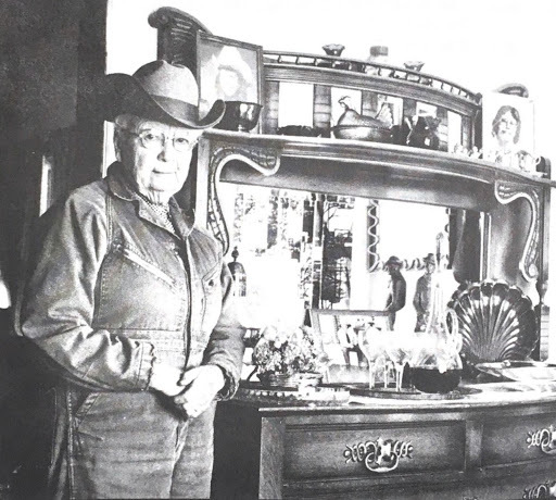 Marie Jordan Bell in her ranch house<br />