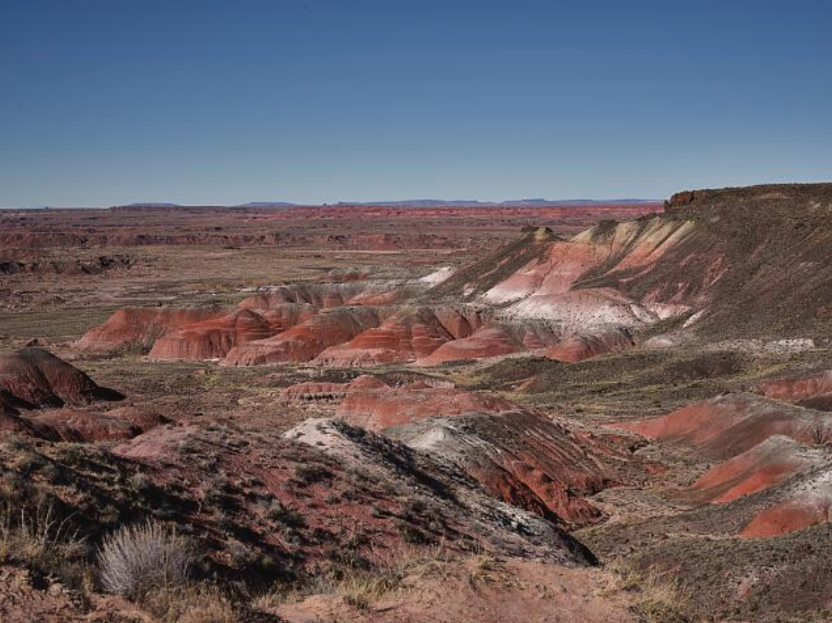 The Painted Desert Badlands in Navajo County, near Holbrook