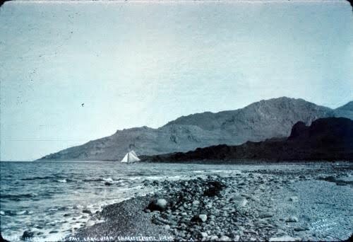 "Antelope Island, Great Salt Lake, Characteristic view"