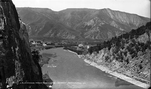 “Glenwood from the Canyon”, (1890-1910).