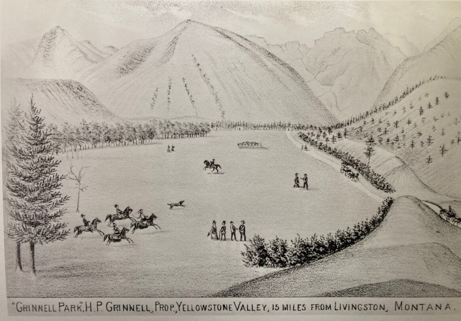 Sketch of Grinnell Park