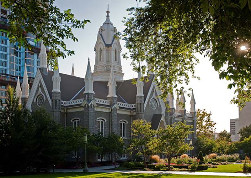 The Salt Lake Assembly Hall on Temple Square