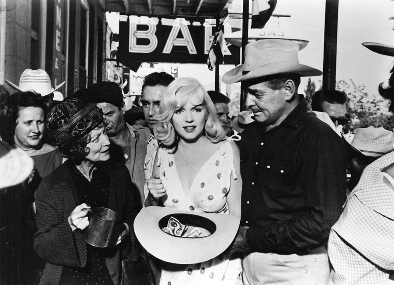 Marilyn Monroe and Clark Gable in Misfits