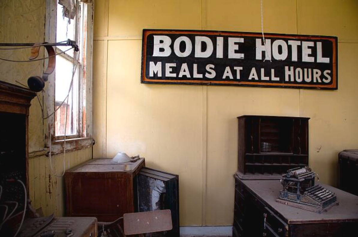 Interior of the Bodie Hotel
