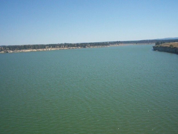 Keyhole Reservoir with the shore at Keyhole Beach, 2005
