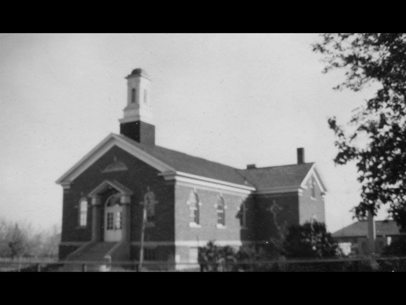 Herriman Chapel, constructed 1925 on the site of the 1879 Rock Church, pictured here before later additions.