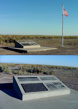 Monument at Topaz Camp Site