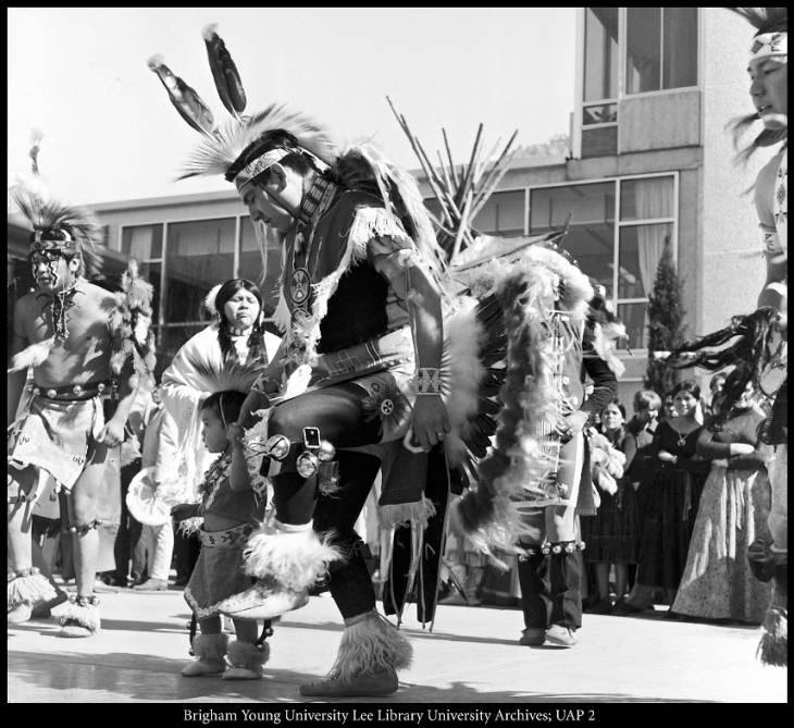 A performer during Indian Week, 1970-1971