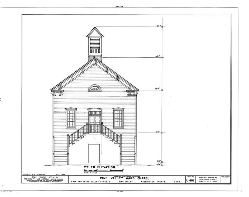 Drawing of the chapel