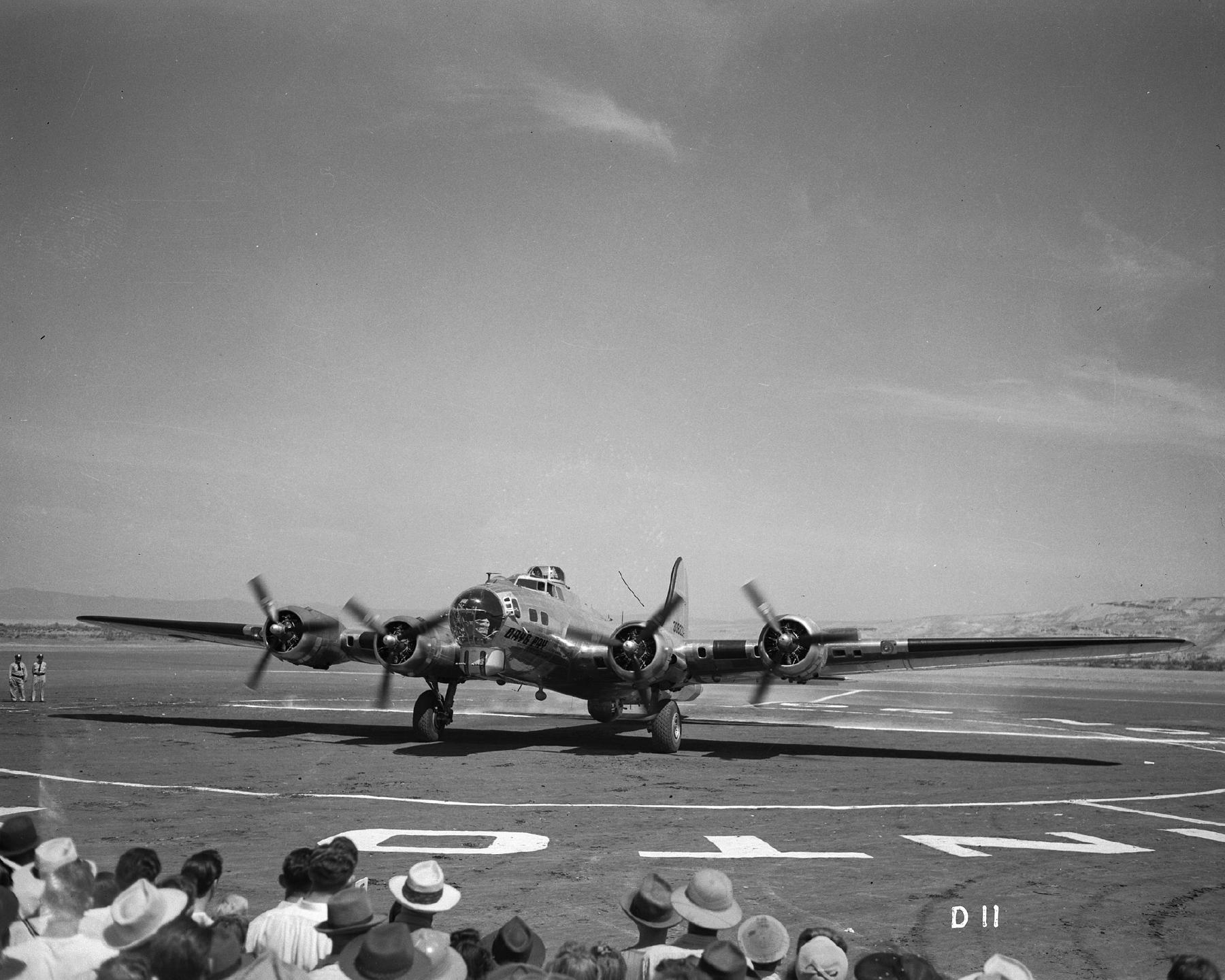 The Day’s Pay B-17 Bomber at the celebration
