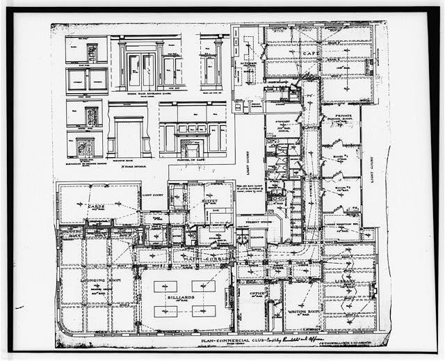 Plan of First Floor Commercial Club