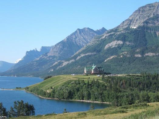 The Prince of Wales Hotel and Upper Waterton Lake, 2017