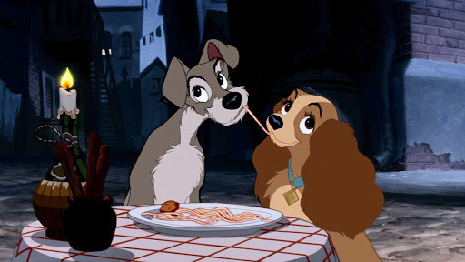 The Kissing Scene from Lady and the Tramp
