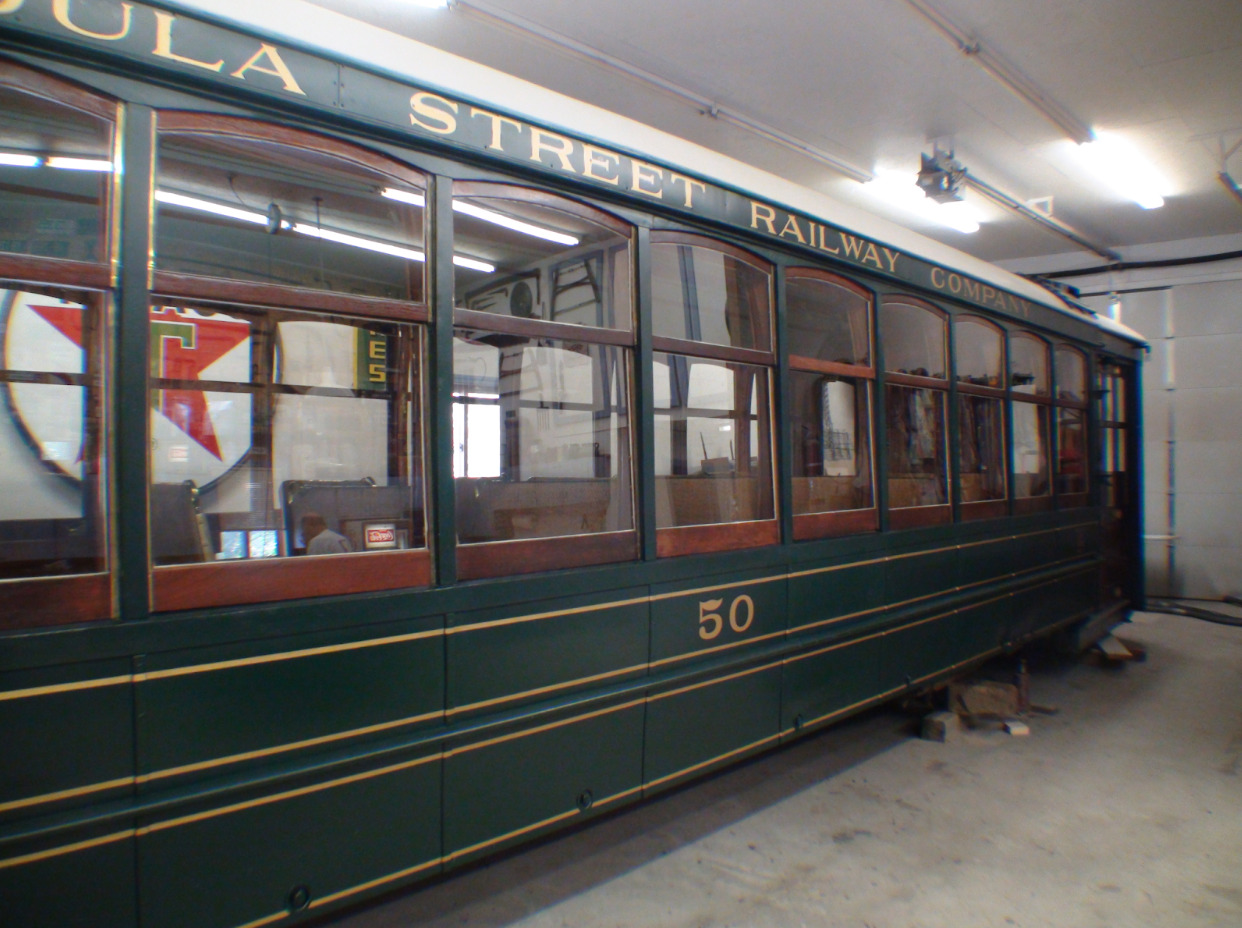 Photograph of Streetcar No. 50 Restoration Progress, 1996-1997.