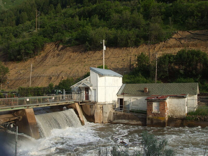 Weber Dam, in action.