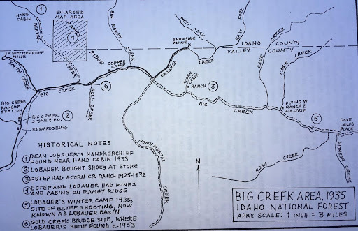 Map of Big Creek Area 1935 <br />
