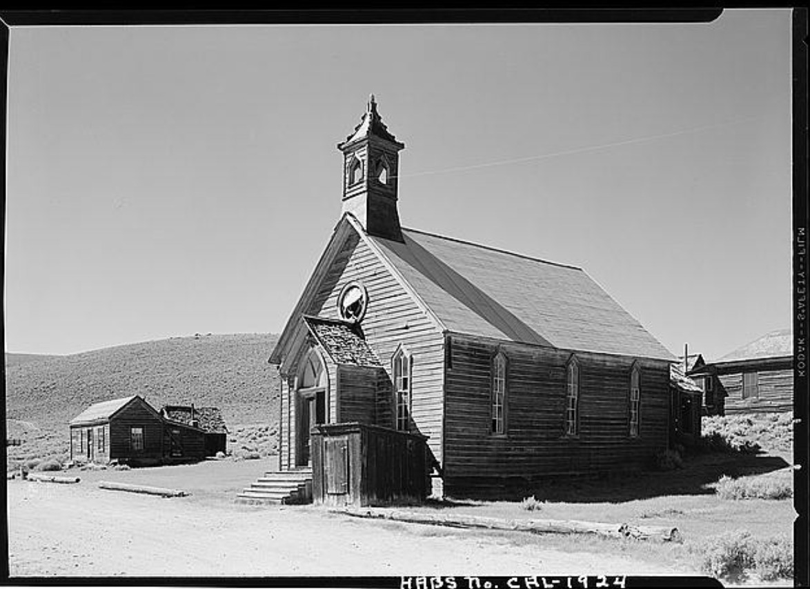 Methodist church in Bodie, California