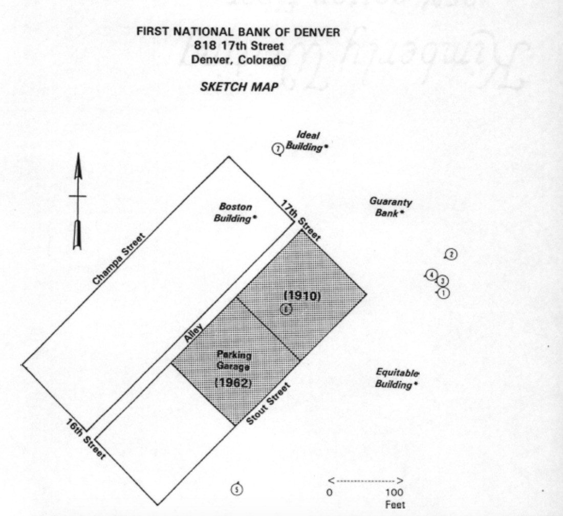 Sketch of First National Bank Floorplan