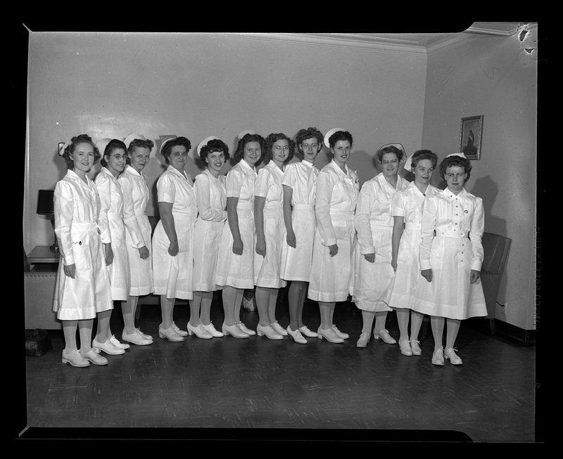 Nurses graduating from the school at St. Benedict’s Hospital