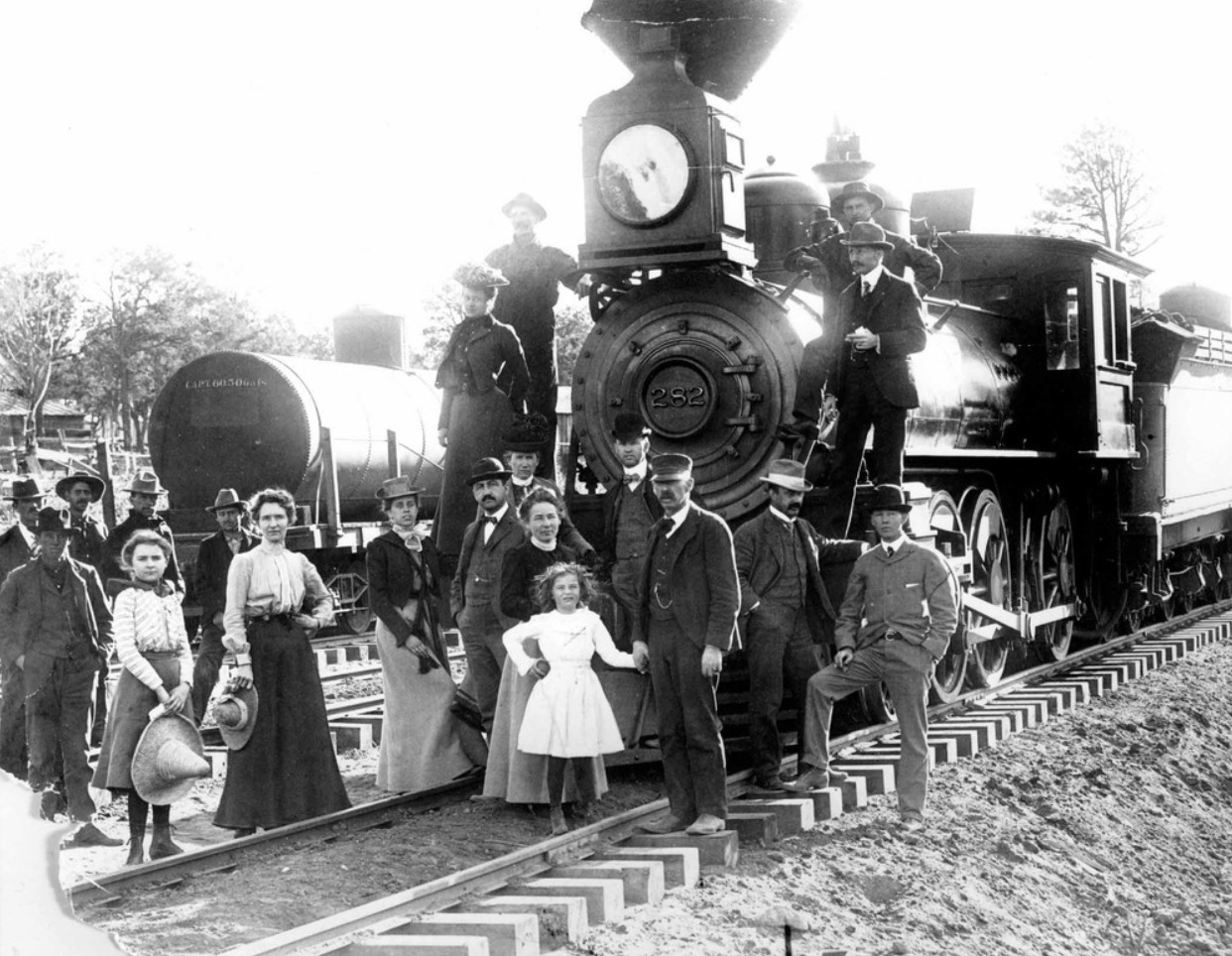 Arrival of the First Santa Fe RR Train, 1901