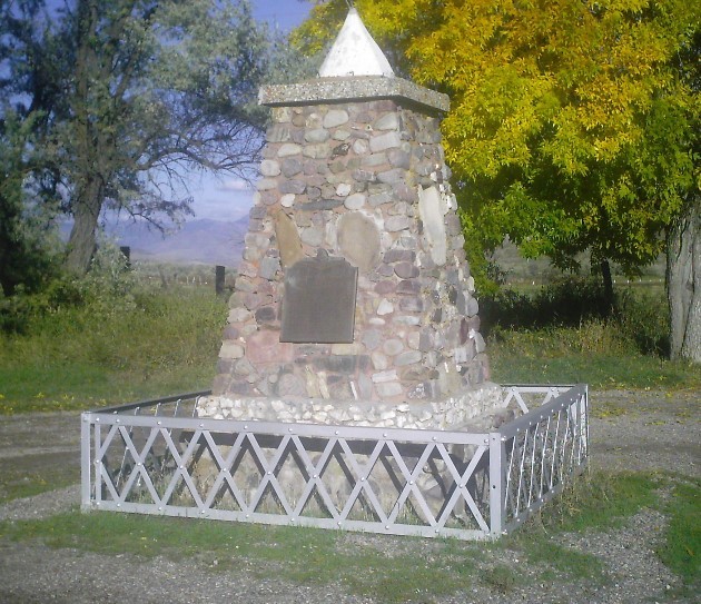 Monument for the Bear River Massacre.