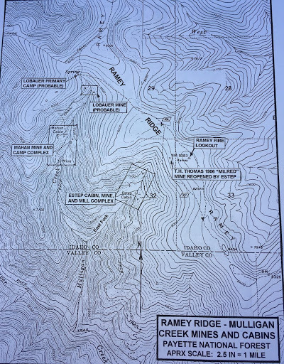 Ramey Ridge Topo Map<br />