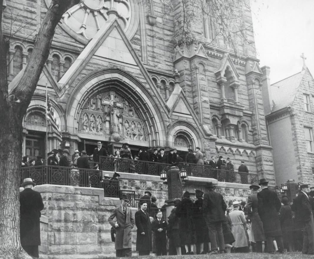 Early 1900s Congregants Gathering