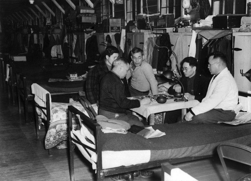 Men playing Board Games