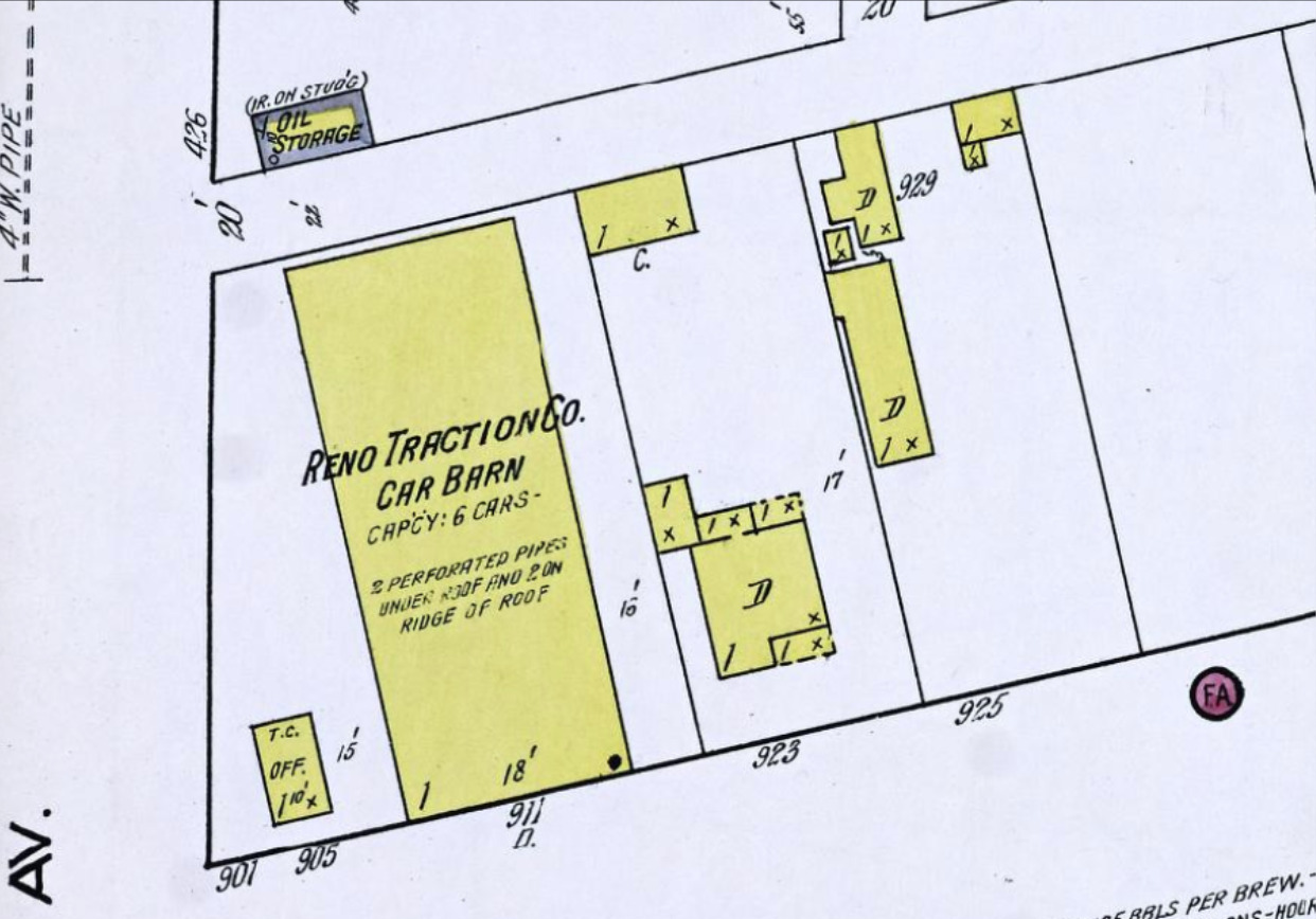 Sanborn Fire Insurance Map from Reno, Washoe County, Nevada. Sanborn Map Company, 1918