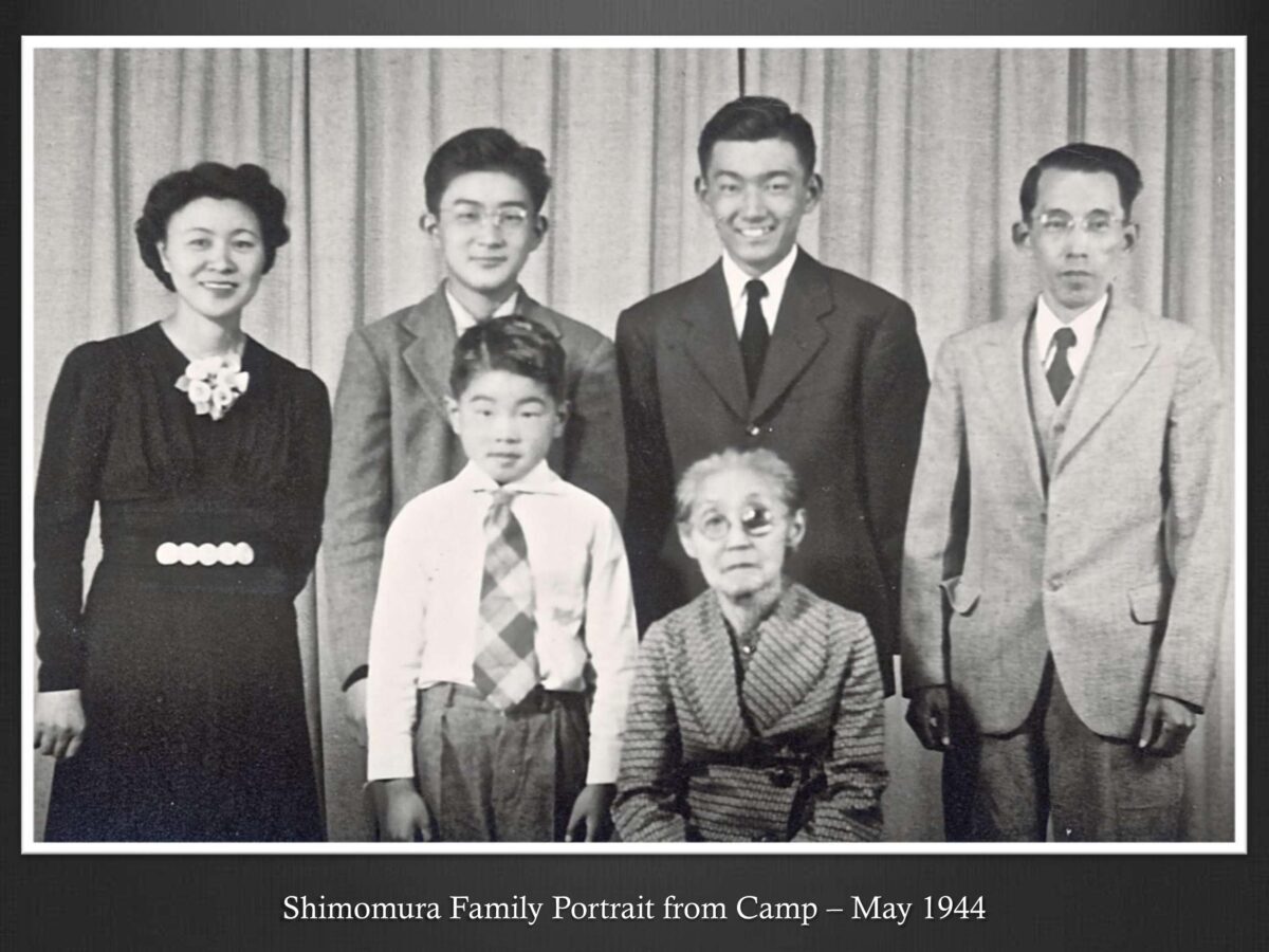 Shimomura Family Portrait from Camp - May 1944