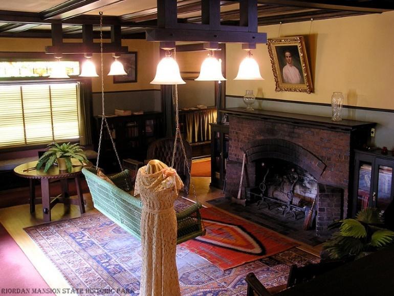 Inside Riordan Mansion<br />