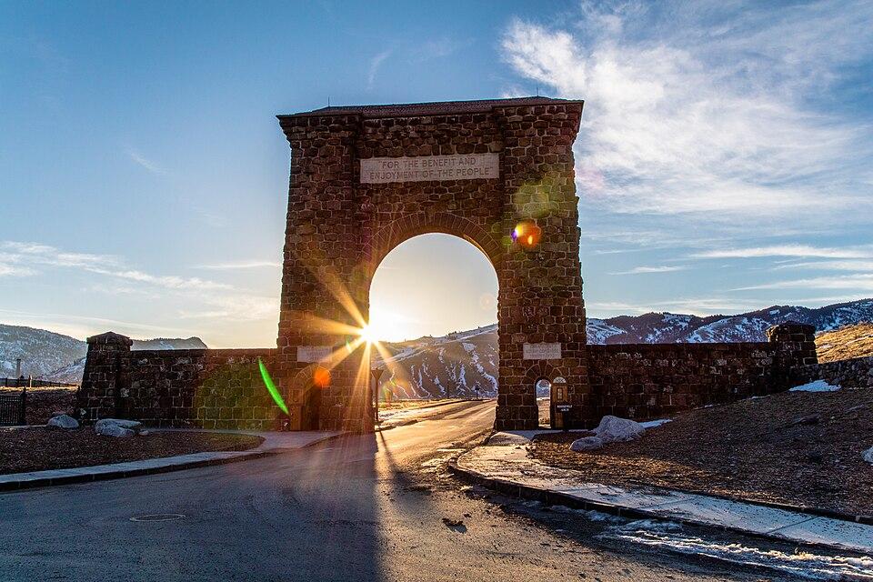 Roosevelt Arch at Sunrise