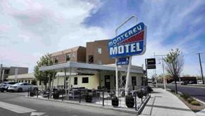 The Monterey Motel as seen from the sidewalk on Central Avenue