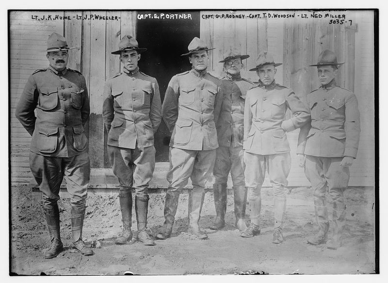 Lt. J.K. Hume -- Lt. J.P. Wheeler -- Capt. E. Portner -- Capt. G. P. Rodney -- Capt. T.D. Woodson -- Lt. Ned Miller