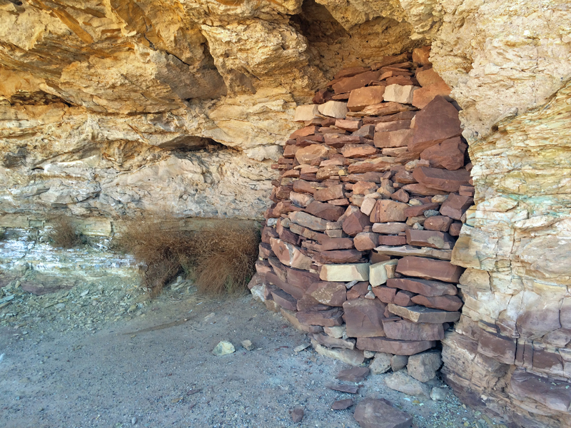 Walled off mine on Mitchell Mesa