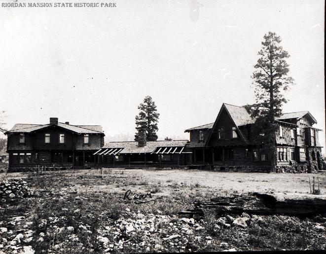 The Back of Riordan Mansion circa 1911<br />